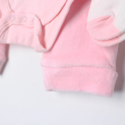 Modern Pink Winter Girls 2Pc Romper Set Romper Set Iluvlittlepeople 