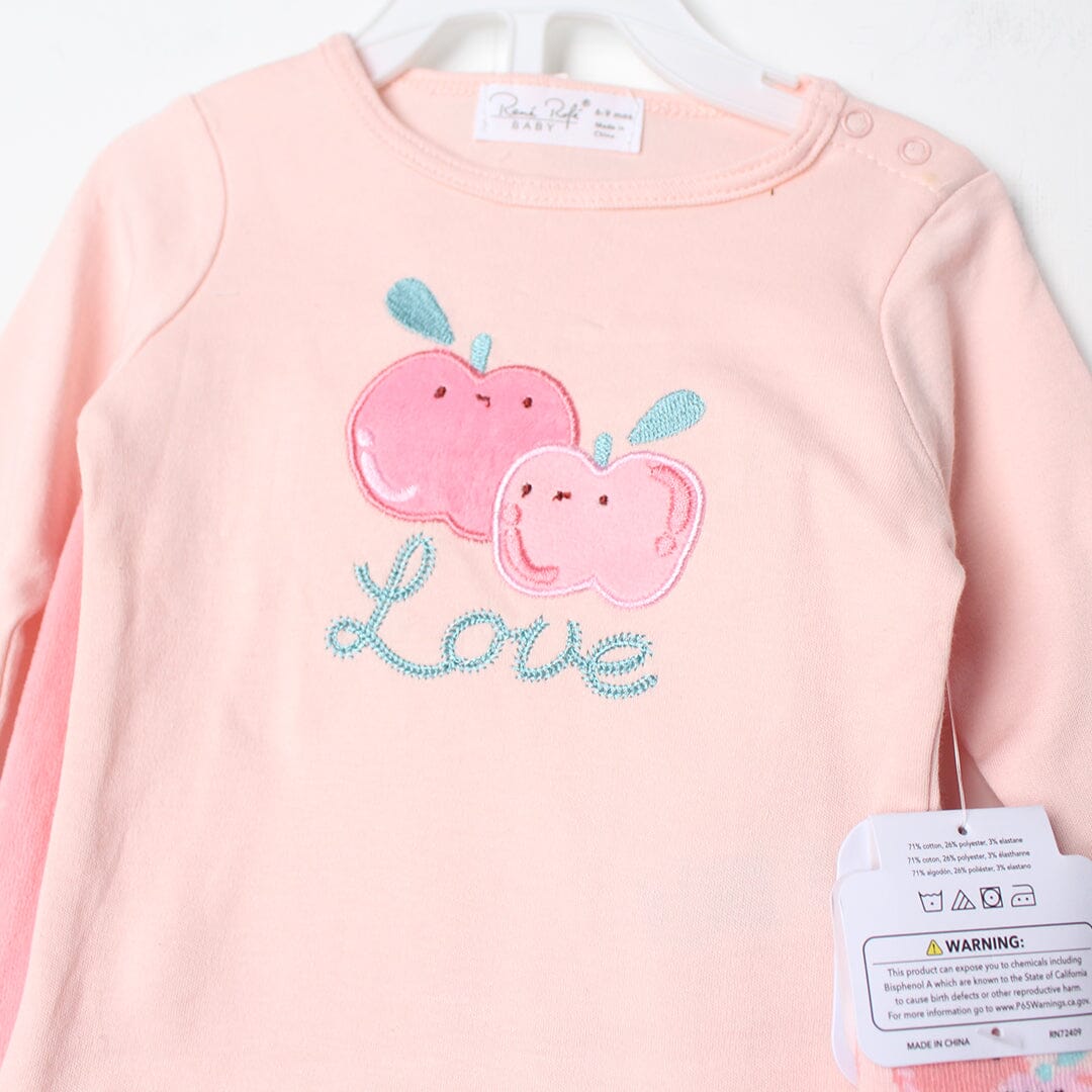 Stylish Pink Winter Girls 2Pc Romper Set Romper Set Iluvlittlepeople 