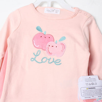 Stylish Pink Winter Girls 2Pc Romper Set Romper Set Iluvlittlepeople 