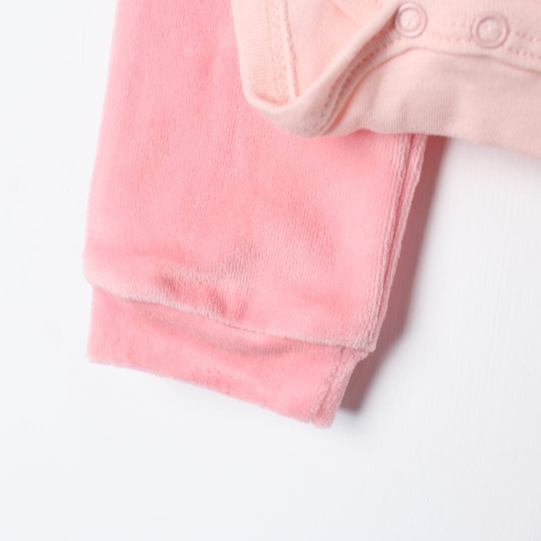 Stylish Pink Winter Girls 2Pc Romper Set Romper Set Iluvlittlepeople 