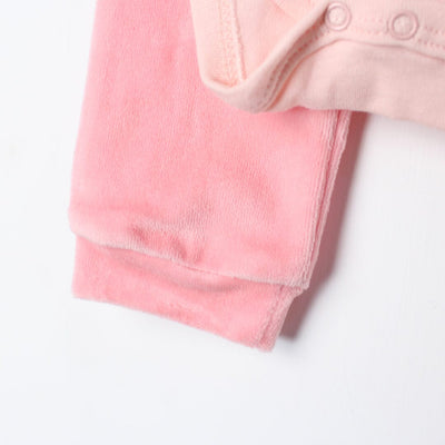 Stylish Pink Winter Girls 2Pc Romper Set Romper Set Iluvlittlepeople 