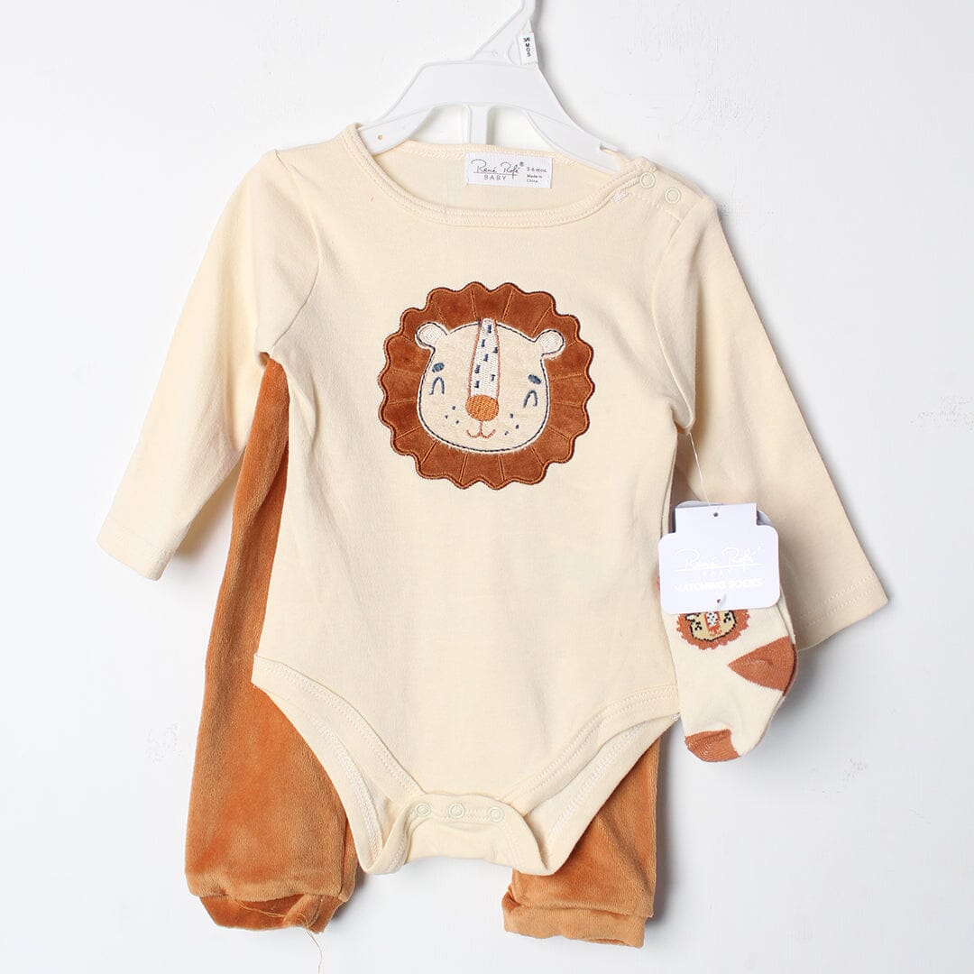 Stylish Off White Winter 3Pc Kids Romper Set Romper Set Iluvlittlepeople 