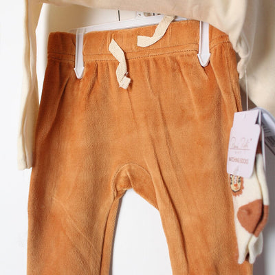 Stylish Off White Winter 3Pc Kids Romper Set Romper Set Iluvlittlepeople 