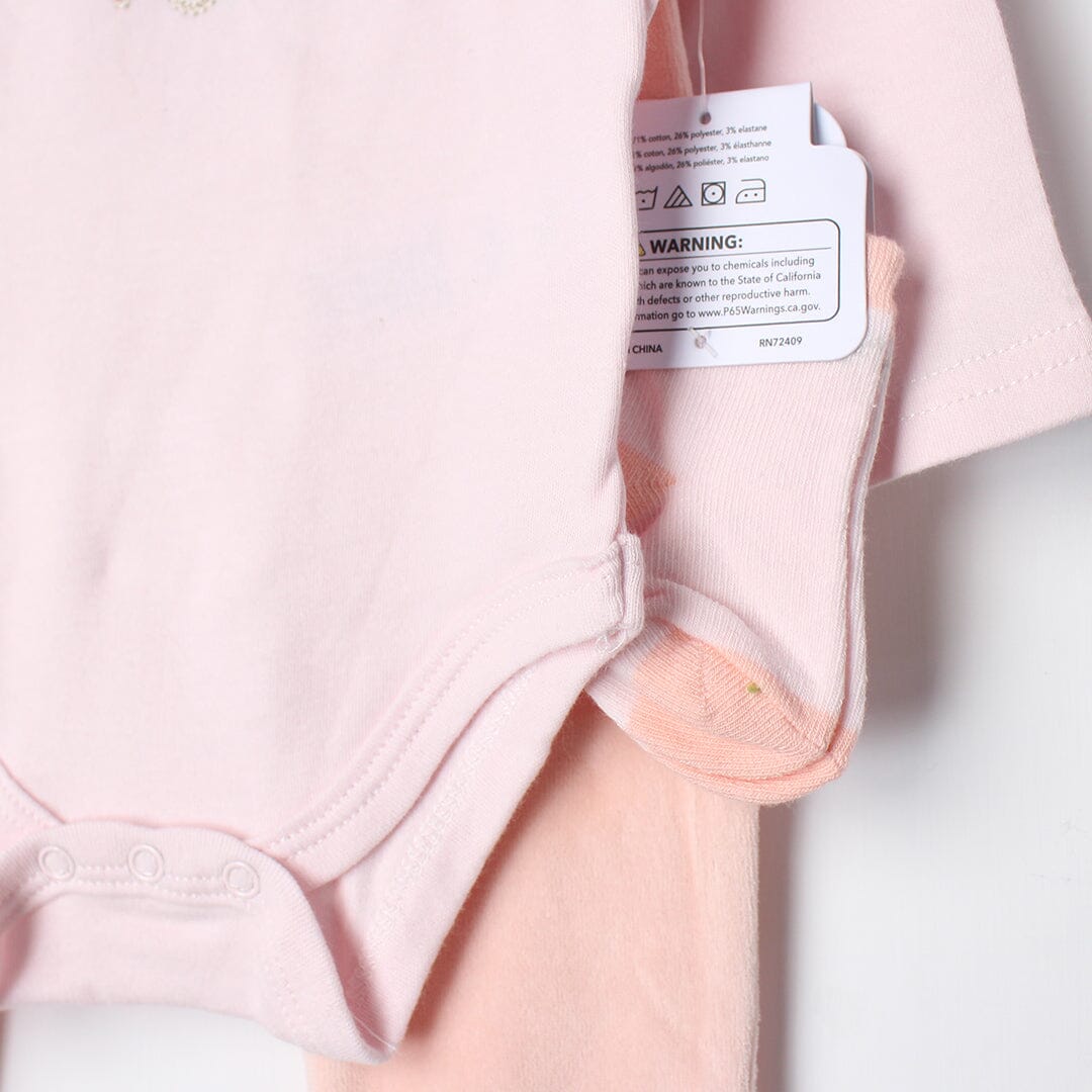 Elegant Pink Winter Girls 3Pc Romper Set Romper Set Iluvlittlepeople 