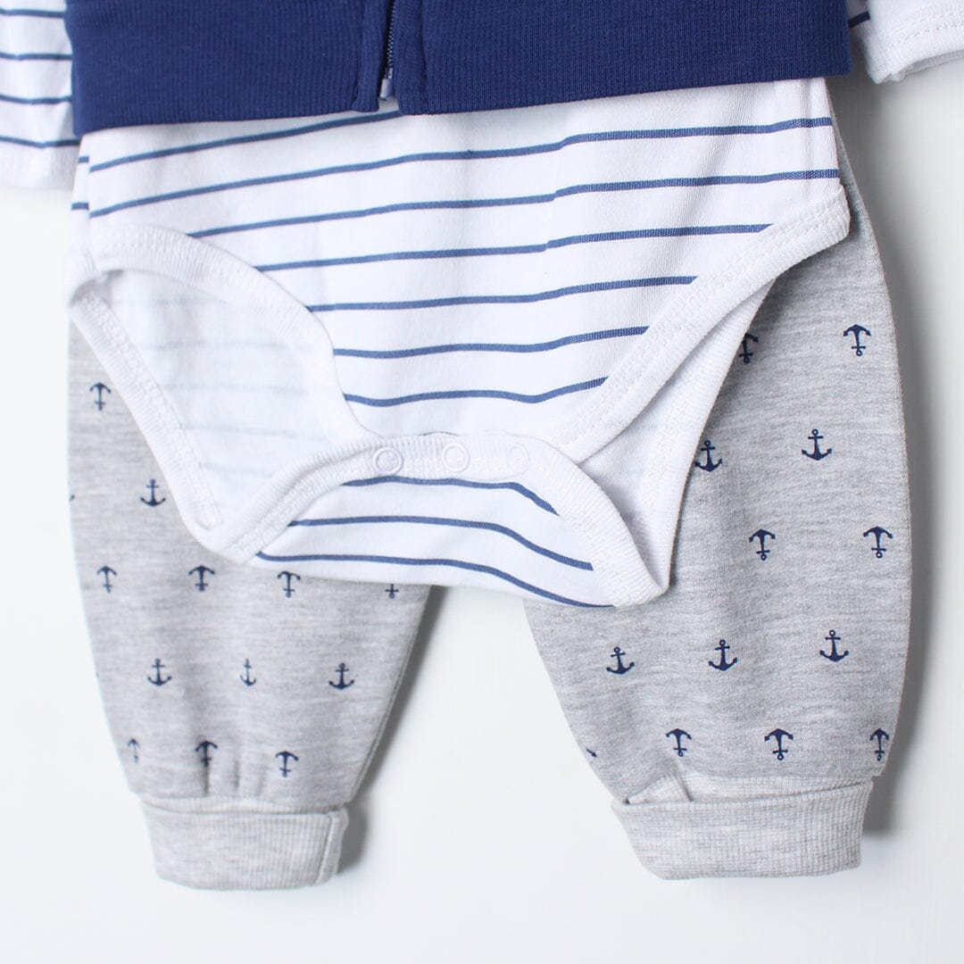 Stylish 3Pc Blue Themed Set For Boys 3Pc Boys Iluvlittlepeople 