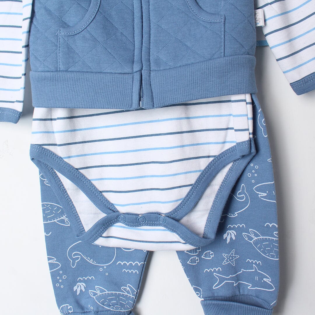 Stylish 3Pc Blue Themed Set For Boys 3Pc Boys Iluvlittlepeople 