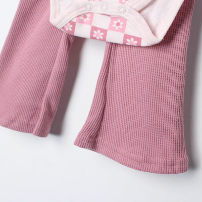 Elegant Pink Winter Girls 3Pc Romper Set Romper Set Iluvlittlepeople 