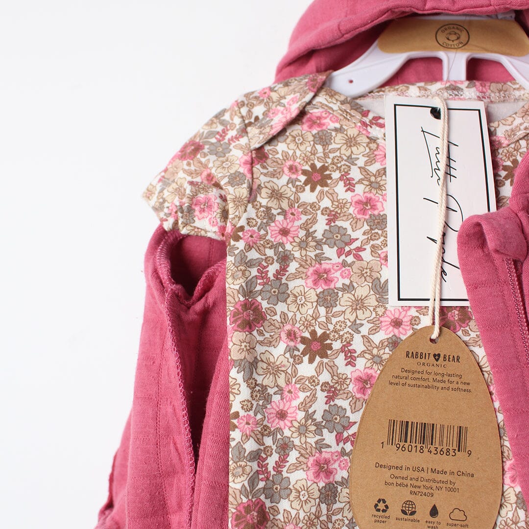 Elegant Pink Winter Girls 3Pc Romper Set Romper Set Iluvlittlepeople 