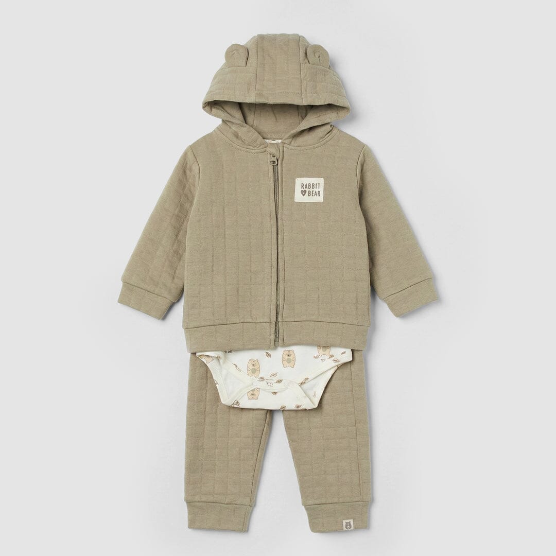 Urge Green Winter 3Pc Kids Romper Set Romper Set Iluvlittlepeople 0-3 Months Green Winter