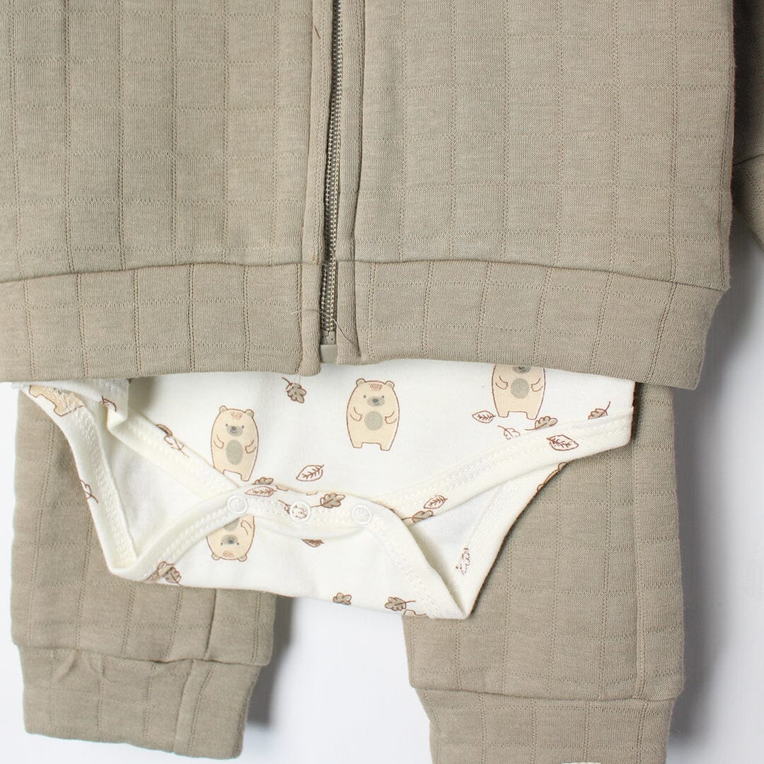 Urge Green Winter 3Pc Kids Romper Set Romper Set Iluvlittlepeople 