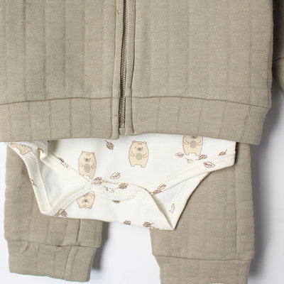 Urge Green Winter 3Pc Kids Romper Set Romper Set Iluvlittlepeople 