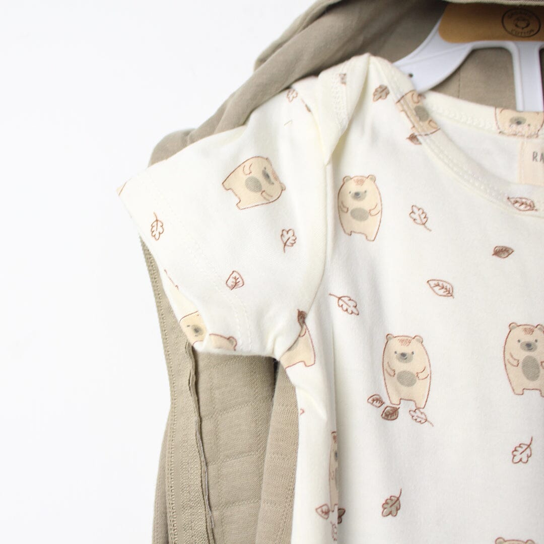 Urge Green Winter 3Pc Kids Romper Set Romper Set Iluvlittlepeople 