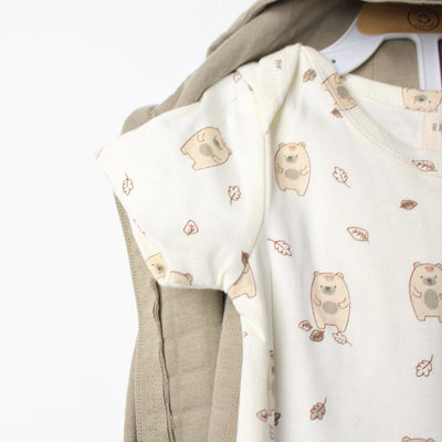 Urge Green Winter 3Pc Kids Romper Set Romper Set Iluvlittlepeople 