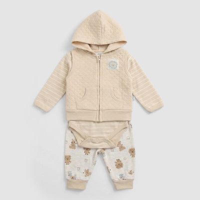 Urge Beige Winter 3Pc Kids Romper Set Romper Set Iluvlittlepeople 0-3 Months Beige Winter