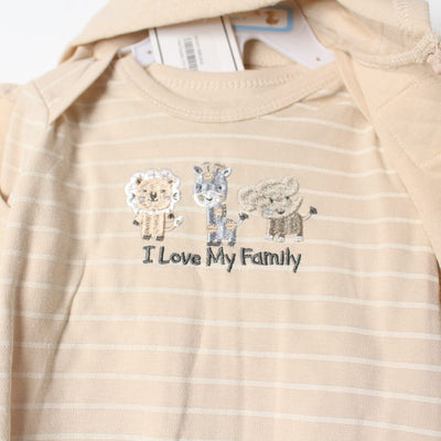 Urge Beige Winter 3Pc Kids Romper Set Romper Set Iluvlittlepeople 