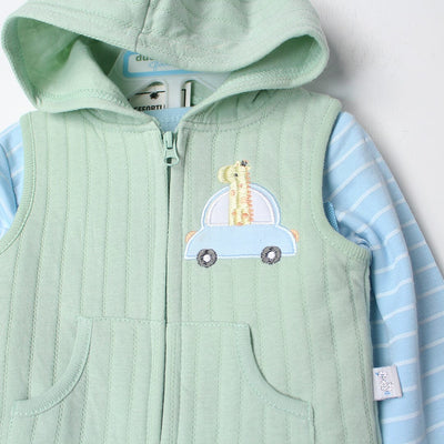 Stylish Multi Themed Winter 3Pc Kids Romper Set Romper Set Iluvlittlepeople 