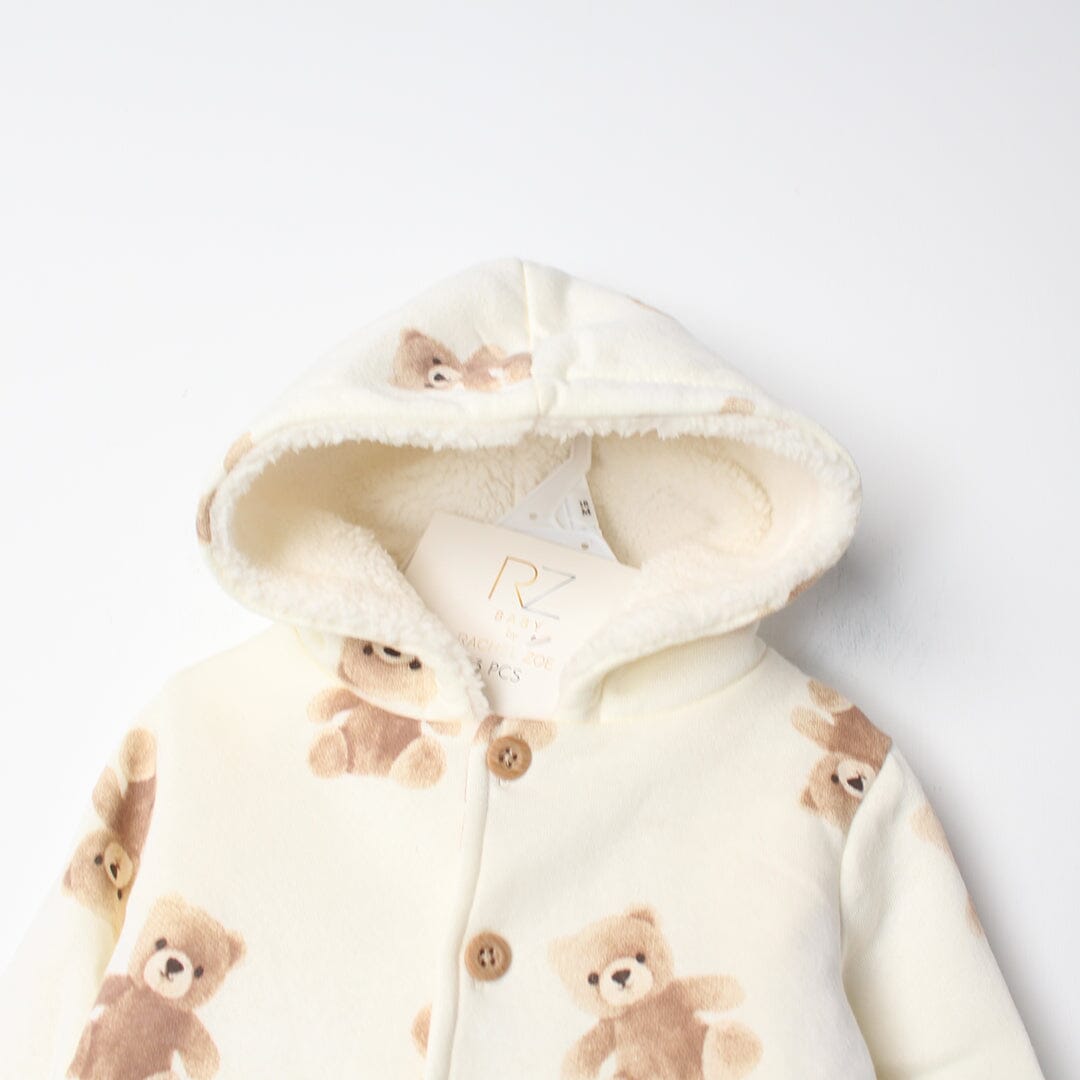 Stylish Off White Winter 3Pc Kids Romper Set Romper Set Iluvlittlepeople 