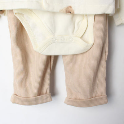 Stylish Off White Winter 3Pc Kids Romper Set Romper Set Iluvlittlepeople 