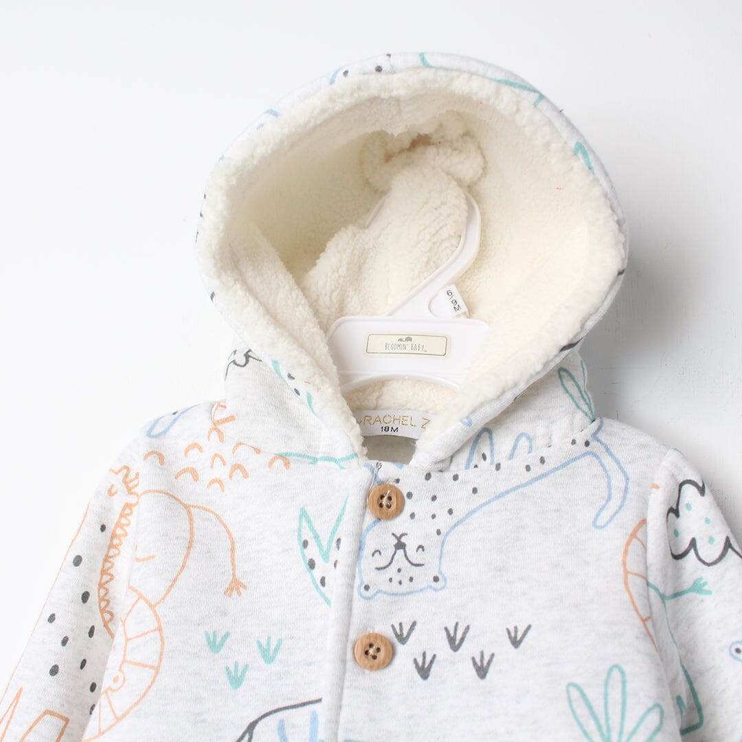 Stylish Grey Winter 3Pc Kids Romper Set Romper Set Iluvlittlepeople 