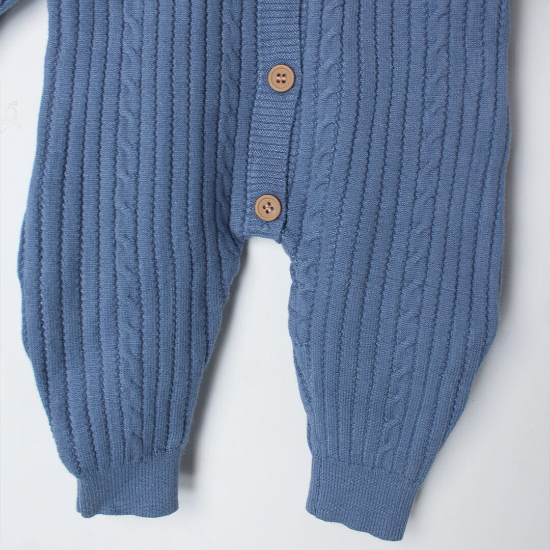 Cozy Blue Winter Kids Romper Romper Iluvlittlepeople 