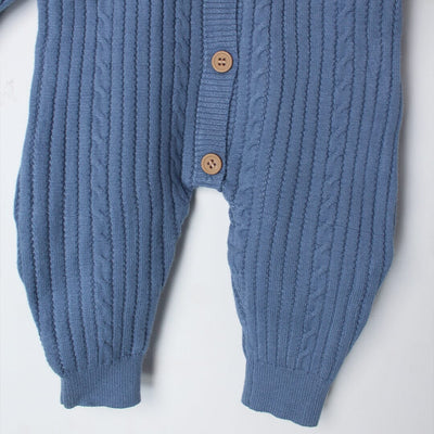 Cozy Blue Winter Kids Romper Romper Iluvlittlepeople 