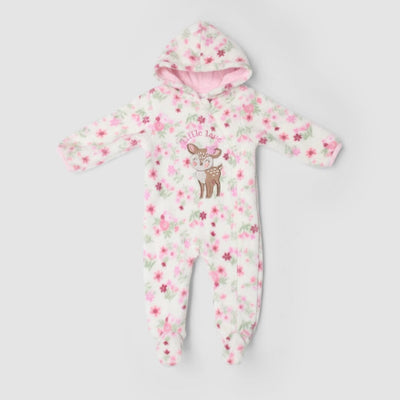 Cozy Off White Winter Girls Romper Romper Iluvlittlepeople 0-3 Months Off White Winter