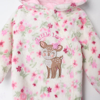 Cozy Off White Winter Girls Romper Romper Iluvlittlepeople 