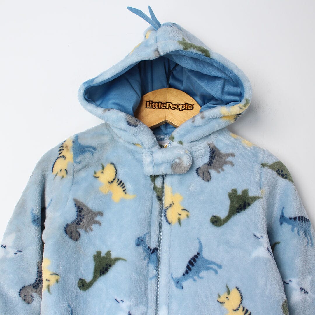 Cozy Blue Winter Kids Romper Romper Iluvlittlepeople 