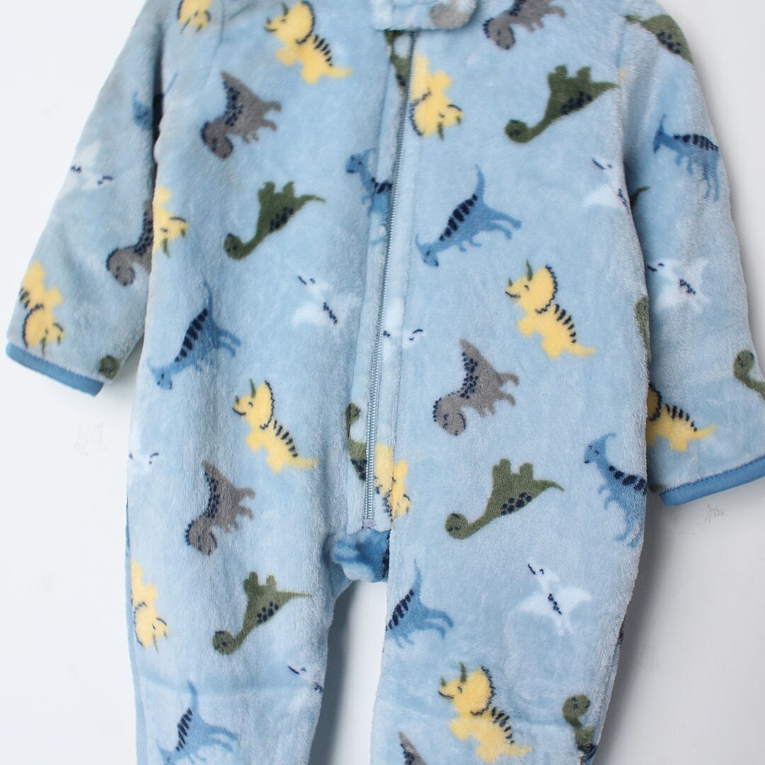 Cozy Blue Winter Kids Romper Romper Iluvlittlepeople 