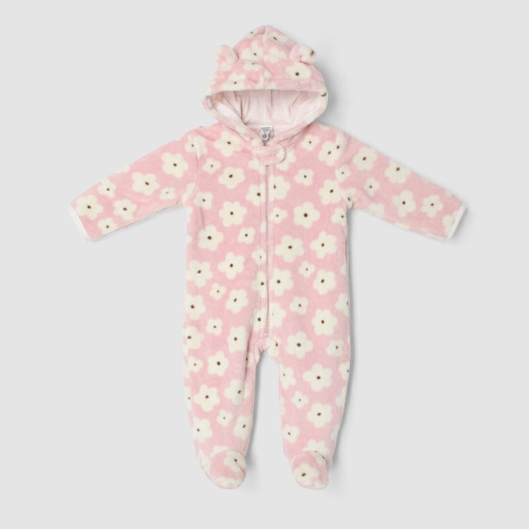 Inspire Pink Winter Girls Romper Romper Iluvlittlepeople 0-3 Months Pink Winter