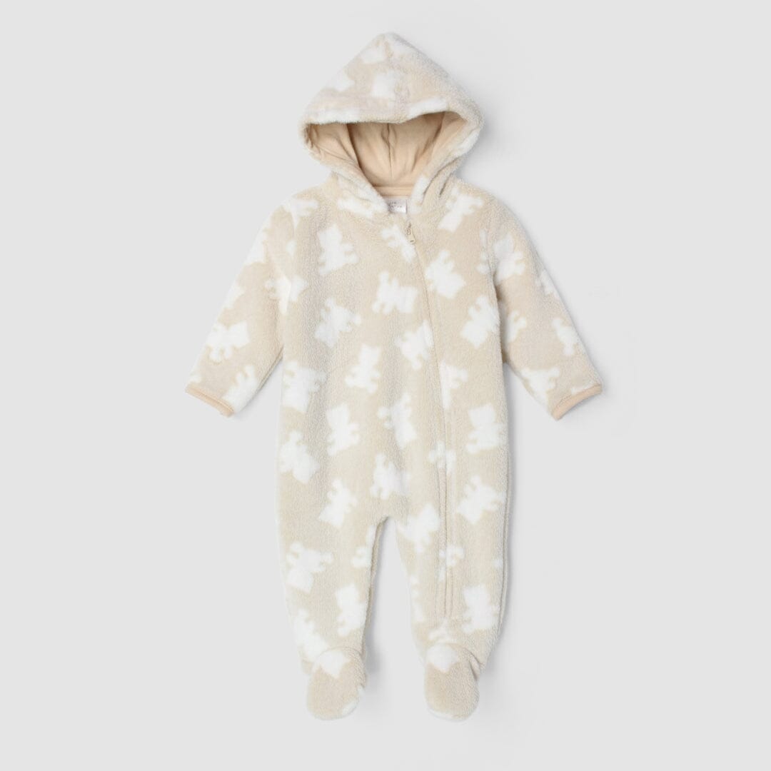 Stylish Beige Winter Kids Romper Romper Iluvlittlepeople 0-3 Months Beige Winter