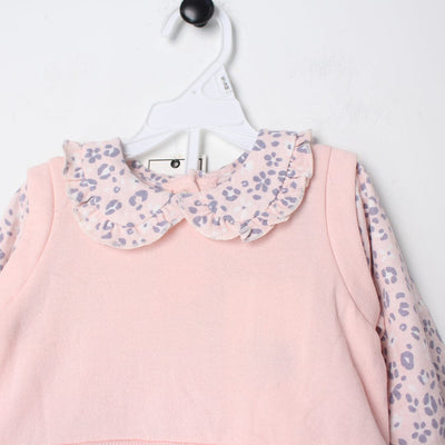 Stylish Pink Winter Girls 3Pc Romper Set Romper Set Iluvlittlepeople 