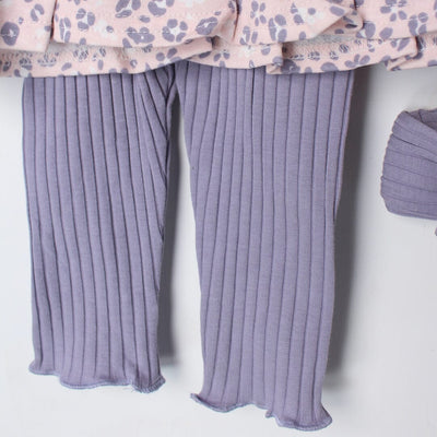 Stylish Pink Winter Girls 3Pc Romper Set Romper Set Iluvlittlepeople 