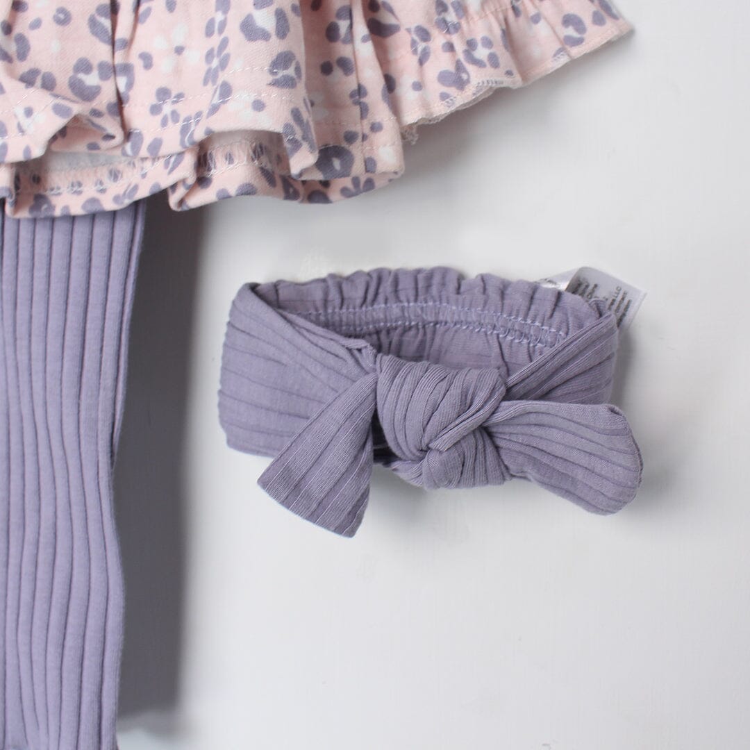 Stylish Pink Winter Girls 3Pc Romper Set Romper Set Iluvlittlepeople 