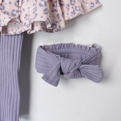 Stylish Pink Winter Girls 3Pc Romper Set Romper Set Iluvlittlepeople 