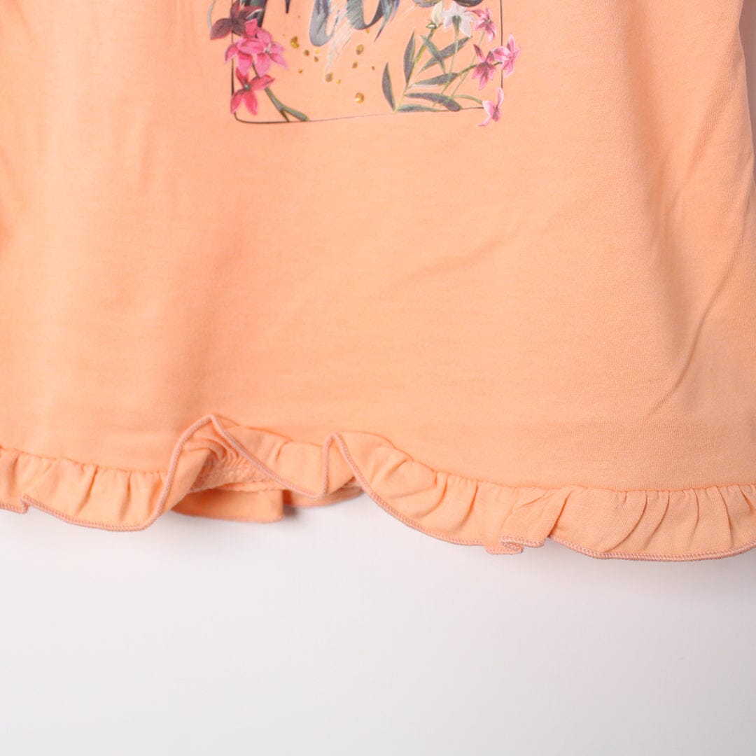 Sweet Peach Themed Girls T-Shirt T-Shirt Iluvlittlepeople 