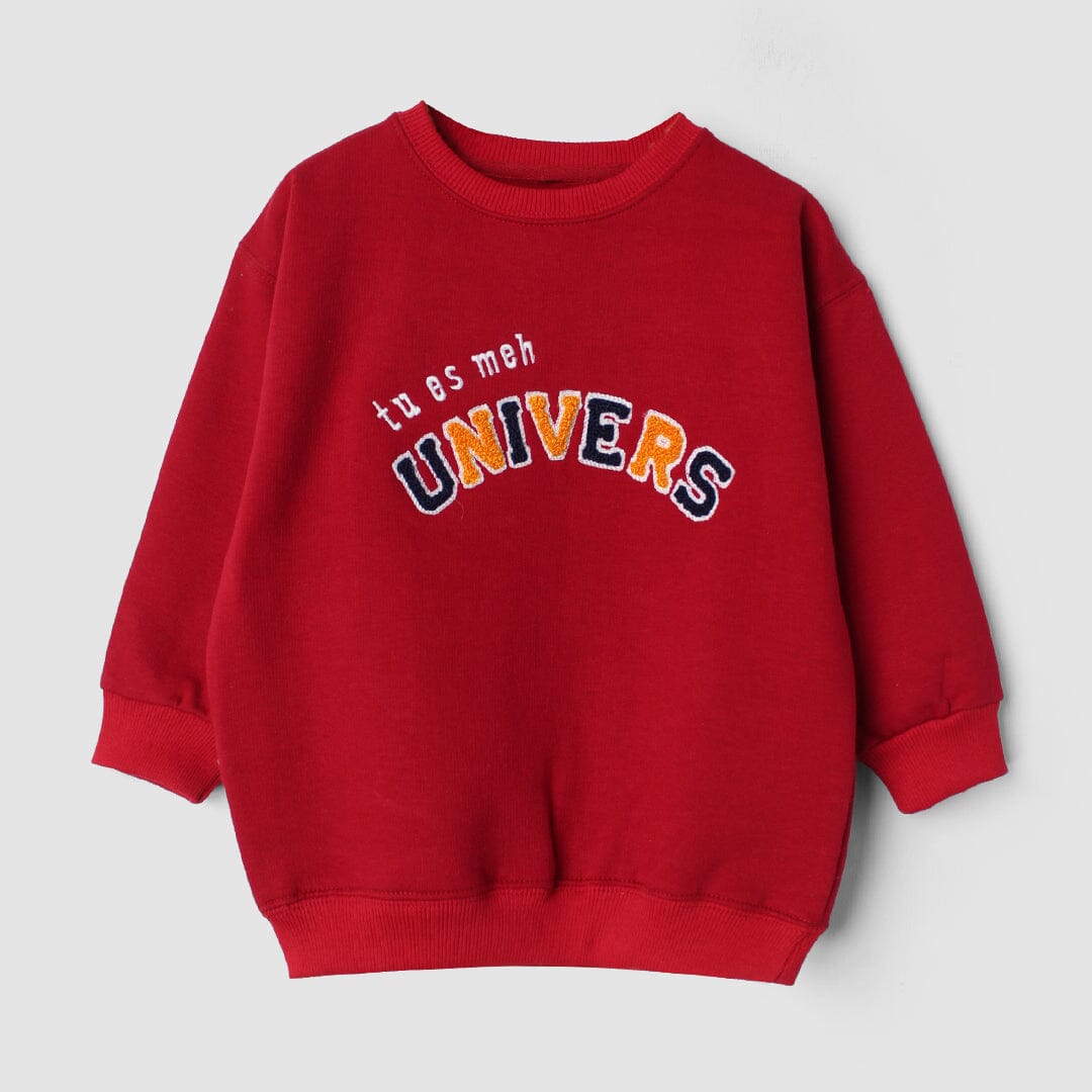 Fancy Redish Themed Kids Sweatshirt Sweatshirt Iluvlittlepeople 6-9 Months Red Winter