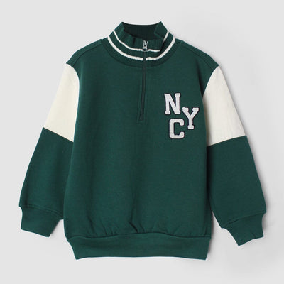 Stylish Green Themed Boys Zipper Jacket Iluvlittlepeople 7-8 Years Green Winter