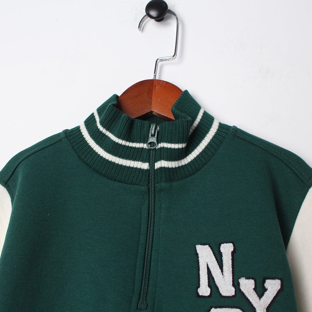 Stylish Green Themed Boys Zipper Jacket Iluvlittlepeople 