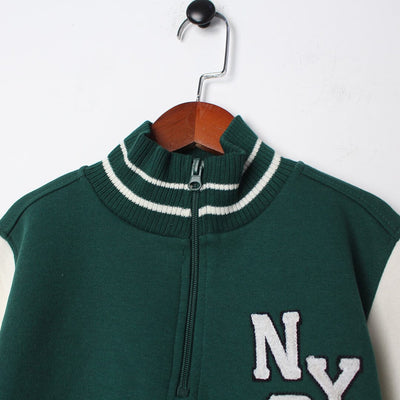 Stylish Green Themed Boys Zipper Jacket Iluvlittlepeople 