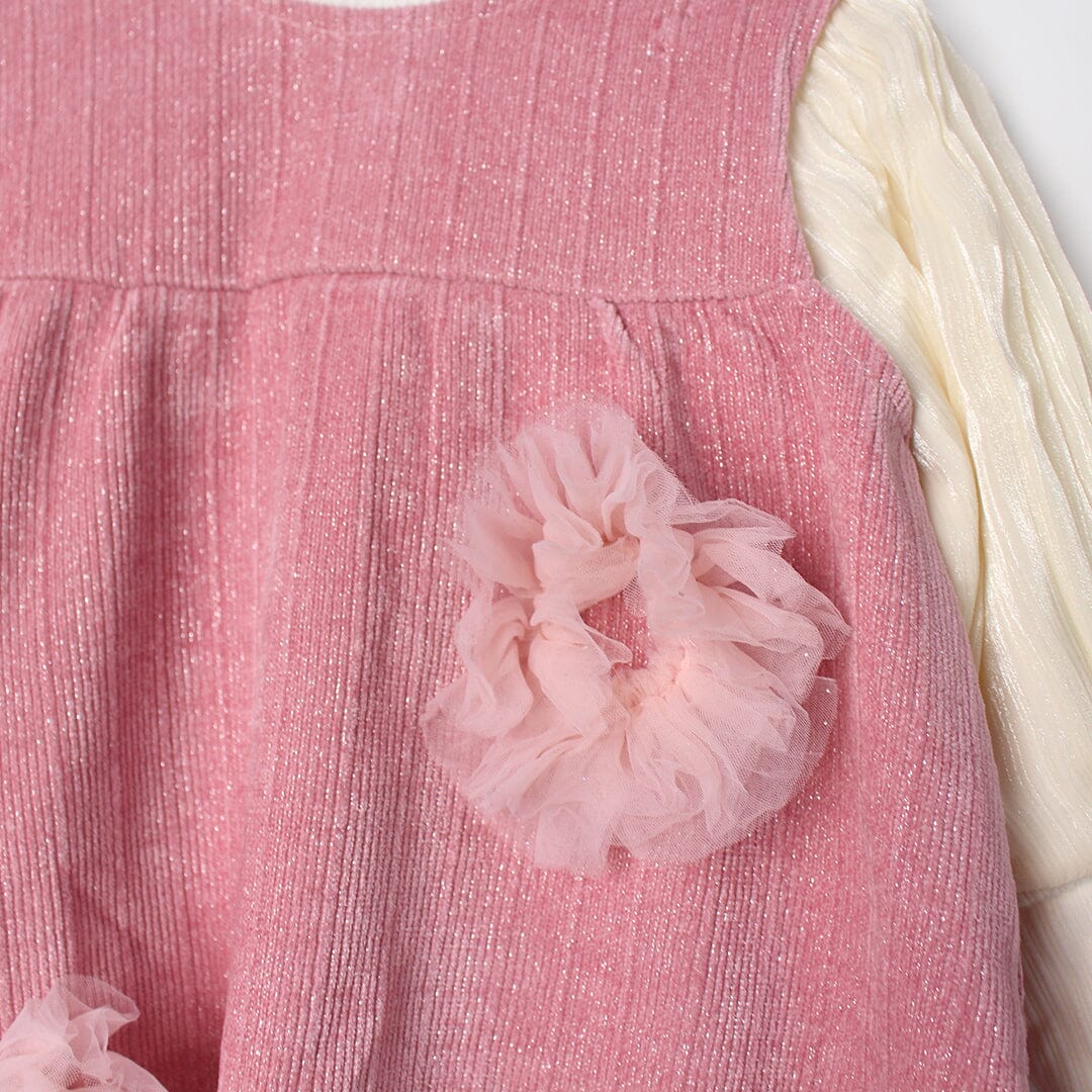 Sweet Pink Themed Girls Frock Set Frock Iluvlittlepeople 