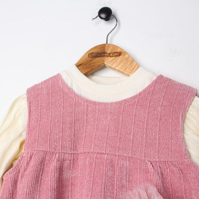 Sweet Pink Themed Girls Frock Set Frock Iluvlittlepeople 