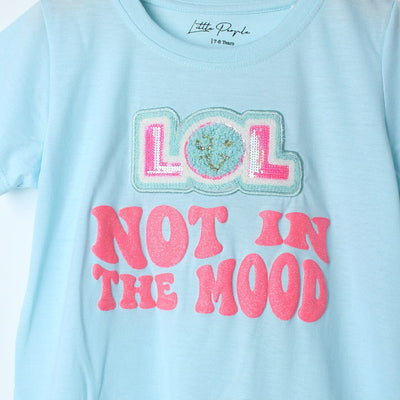 Decent Blue Themed Girls T-Shirt T-Shirt Iluvlittlepeople 