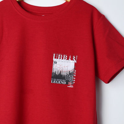 Desire Red Themed Boys T-Shirt T-Shirt Iluvlittlepeople 