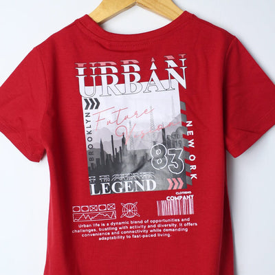 Desire Red Themed Boys T-Shirt T-Shirt Iluvlittlepeople 