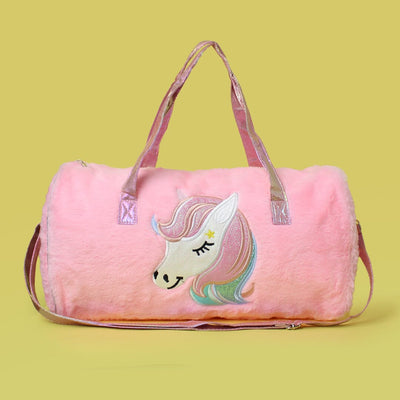 Stylish Fluffy Stuff Pink Themed Duffle Bag Duffle Bag Iluvlittlepeople 