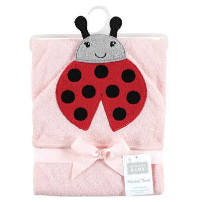 Little Baby Infant Girl Cotton Animal Face Hooded Towel Towels Iluvlittlepeople Medium Pink 