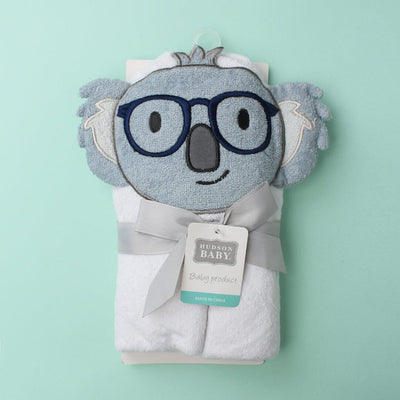 Cozy Hooded Baby Towel - Little People Gears Towels Iluvlittlepeople 0-24 Months Multi Modern