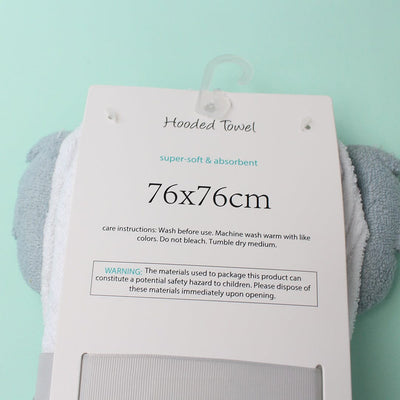 Cozy Hooded Baby Towel - Little People Gears Towels Iluvlittlepeople 