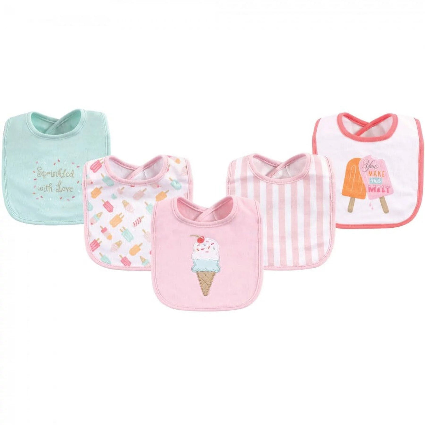 Attractive 5Pcs Baby Bibs - Little People Gears Bibs Set Iluvlittlepeople 